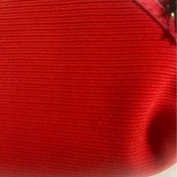 Giorgio Armani Red Cosmetic Pouch with Gold Emblem - Picture 10 of 10